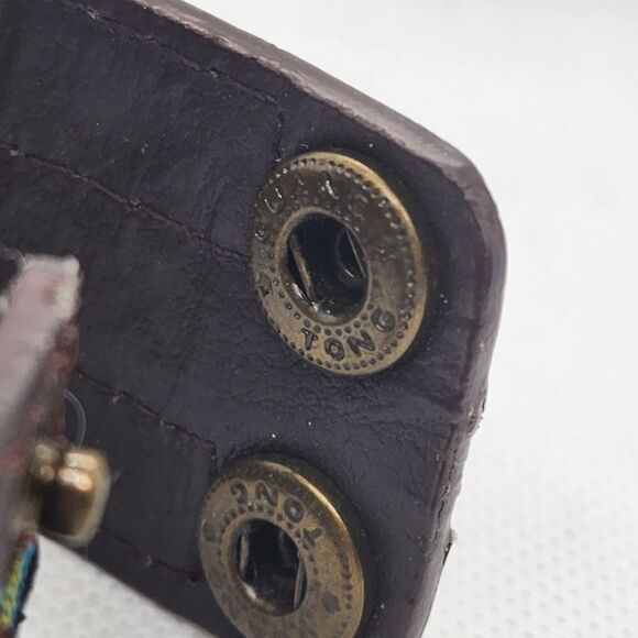 Guang Tong Brown & Blue Chevron Bracelet - Picture 3 of 3